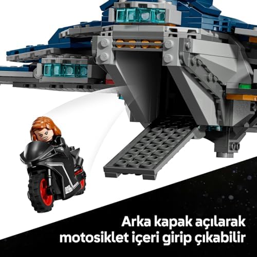 LEGO ǀ Marvel Avengers: Ultron Çağı Quinjet 76325 – 12 Yaş ve Üzeri Süper Kahraman Seven Çocuklar için Koleksiyonluk Marvel Uçağı Oyuncak Yapım Seti, Süper Kahraman Aksiyonu (1131 Parça) - Görsel 7