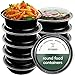 FITPREP® - Runde Meal Prep Boxen im praktischen 10er Pack, 1 Fach - perfekt für Meal Prep.