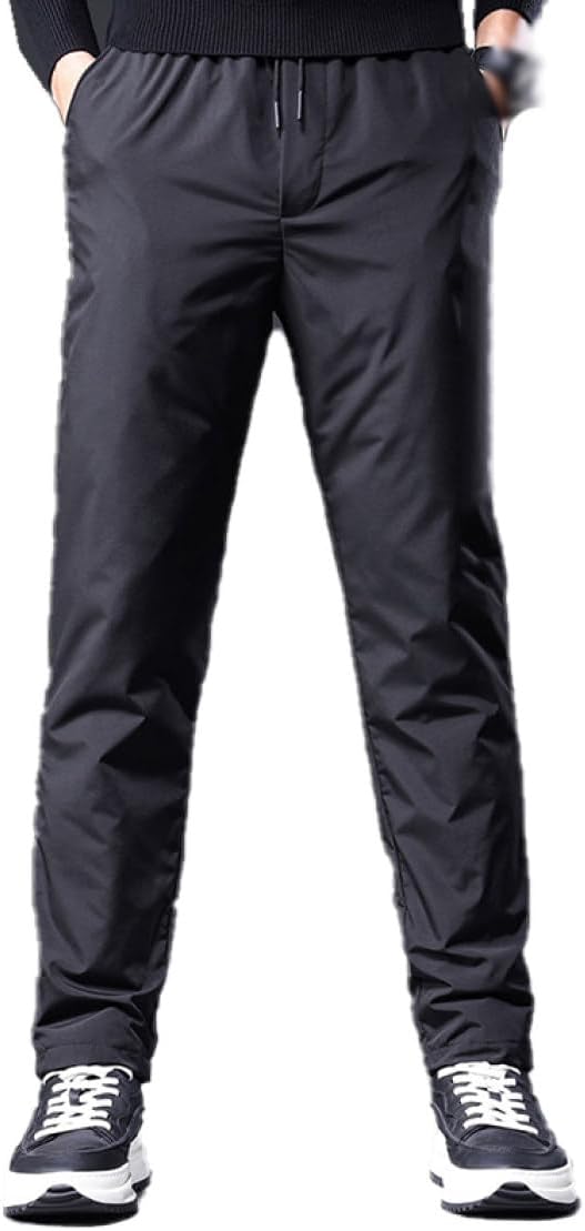 [HWQFM] 暖かい 大きいサイズ ダウンパンツ 暖パンツ あったか 防寒 メンズ ズボン スリム ロングパンツ 細身 冬服 冬