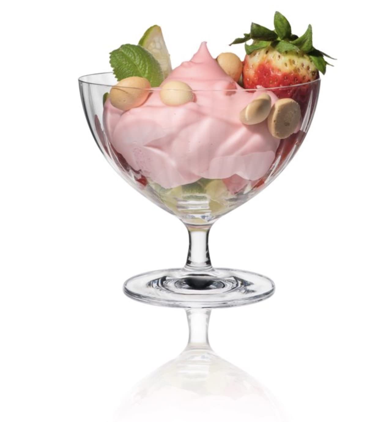 DIAMANTE Crystal Champagne Saucer Glass Dessert Bowls 'Mirage' - Set of 2 - Ice Creams, Sundaes, Prawn Cocktails and More - Image 3