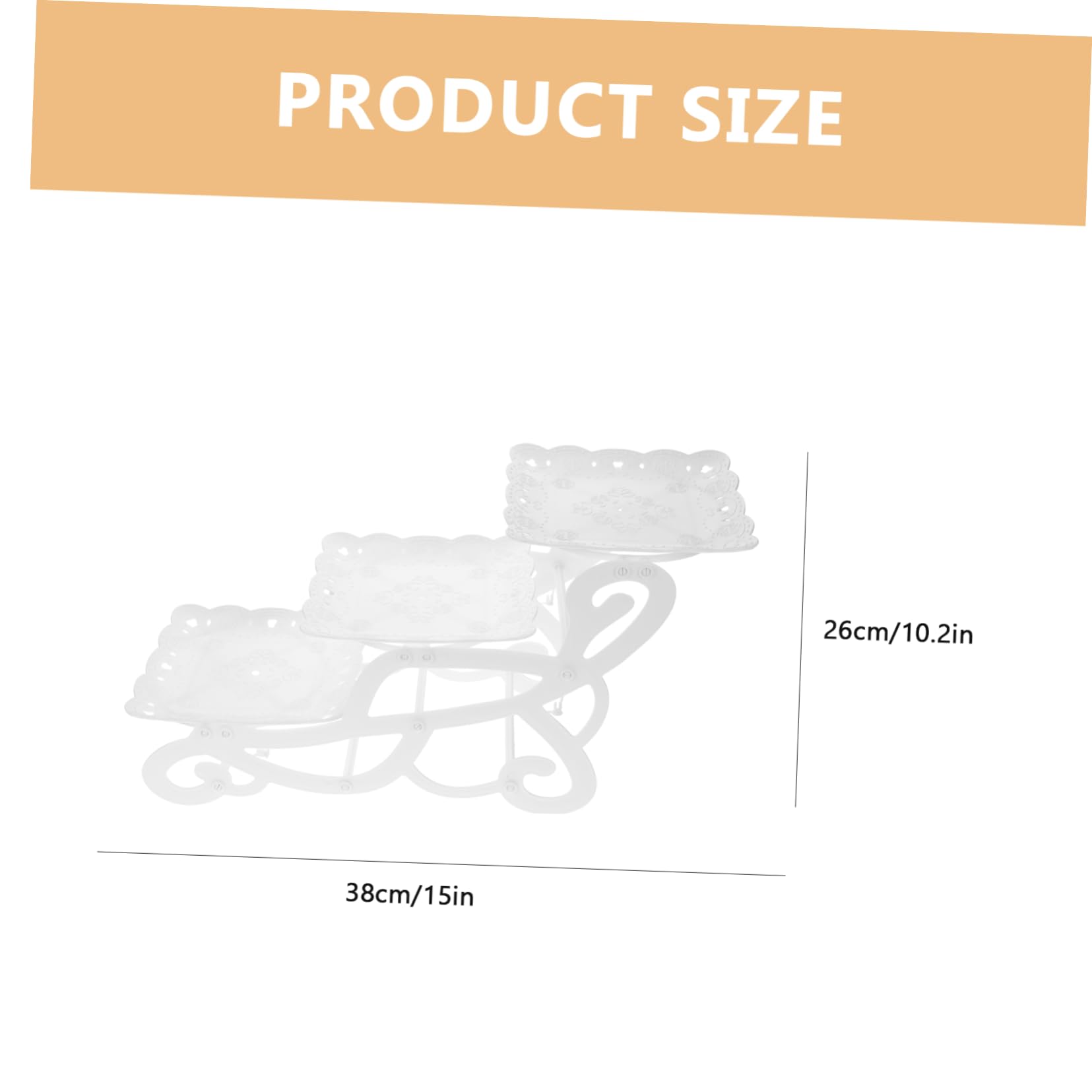 NAMOARLY 1Set Dessert Display Stand Elegant Cake and Fruit Storage Rack Material for Parties and Events Versatile Decorative Bracket for Home Use