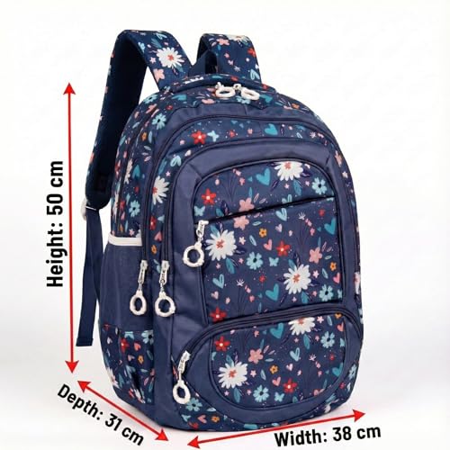 Image of TECHYBEE 45 L Expandable Travel Backpack - Flight Approved Carry On Weekender Bag with 16-Inch Laptop Compartment - Anti-Theft Large Business & College Daypack (Black)