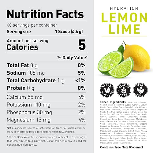 Image of Kaged Hydration Drink Mix | Sugar Free | Tastes Amazing | 5 Key Electrolytes, 60 Servings