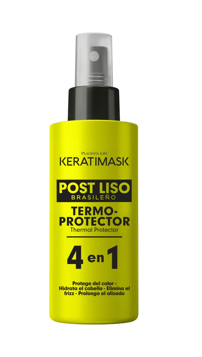 PLACENTA LIFE KERATIMASK Brazilian Straightening Post Kit ( Shampoo (250ml) + Conditioner (250ml) + Heat Protector. Keep Make Your Straightening Last Much Longer - Image 5