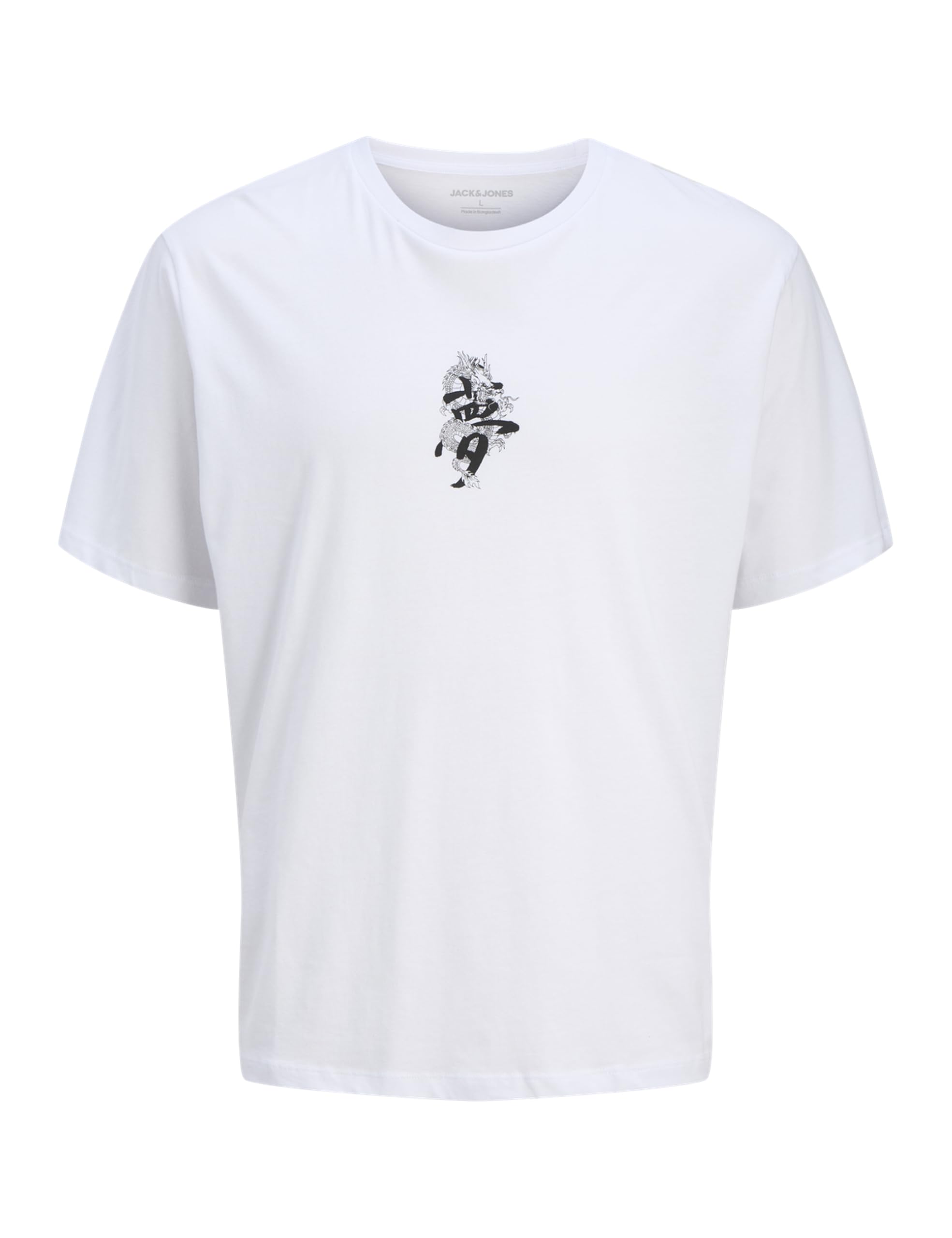 JACK & JONES Jjmiko Tee SS Crew Neck, White, XXL
