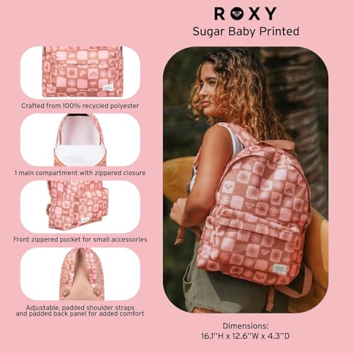 Roxy Women's Sugar Baby Backpack | Travel |Vacation | Work | Everyday Carry | 16L Capacity - Island Escape Printed by Roxy - Image 5