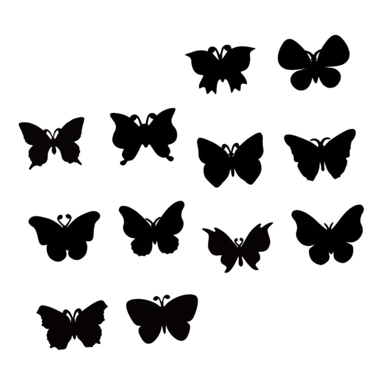 HAWILLOSCH 12 Pack Butterfly Scratch Sheets Boys and Girls Party Favors Novel Shaped DIY Art Materials Paint Party Favors Educational Toys