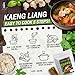 Kaeng Liang Soup Cube – 46 g (1.62 oz) Authentic Thai Herbal Vegetable Paste Cube, Pre-Measured & Ready-to-Use, Spicy & Healthy Flavor, Single-Serve for 2, No Color, No MSG, No Preservatives Added (Set of 3 Cubes)