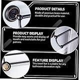 Zoom IMG-2 ciieeo towel rack ottone nero Zoom IMG-2 ciieeo towel rack ottone nero