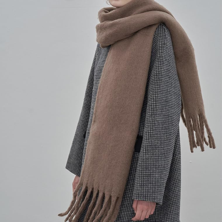 Women Chunky Scarf, Soft Warm Winter Scarf for Cold Weather, Christmas Blanket Scar... - Image 3