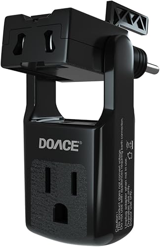 DOACE Adaptador de viaje, adaptador de enchufe universal con 3 salidas de CA, cargador de pared todo en uno para Europa, Reino Unido, China, disponible en Yaxa Venezuela