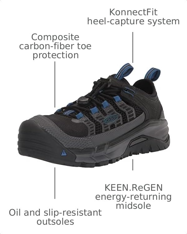 Image of KEEN Utility Mens Birmingham Low Height Composite Toe Athletic Work Sneakers