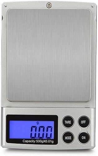 高精度ポータブルデジタルジュエリースケール 0.01 グラム/0.1 グラムミニキッチンスケールティースケールバランス電子スケール (500 グラム/0.1 グラム)(500g/0.1g)