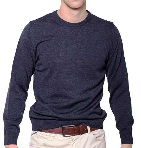 Dipuman Basico Caballero Liso con Cuello Caja (4XL, Marino)