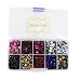5000pcs/box,500pcs/color Mixed 10 Colors Mixed Sizes Glass Rhinestones Flatback Hot Fix Stones