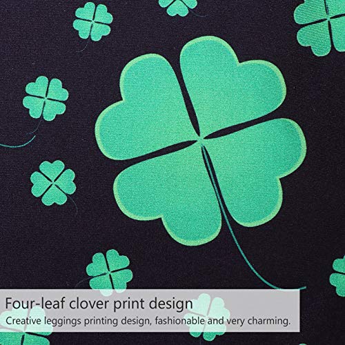 ABOOFAN 1 par Trevo Print St. Patricks Day Leggings Mulheres Moletom Calças de Ioga