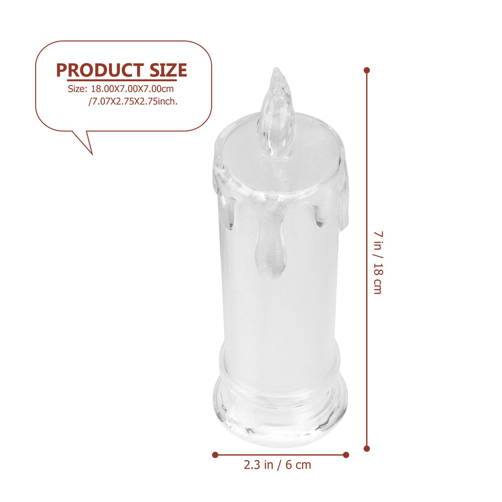 Ciieeo Lampade Elettriche a Candela LED senza Fiamma, Set 6 Pezzi, Luci Decorative per Uso Domestico e Festival, Illuminazione Romantica per Interni ed Esterni
