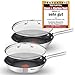 Tefal A43506 Induktion Pfannenset 4-teilig 2x 28 cm und Jamie Oliver Glasdeckel 28cm, Testsieger 2019 1,3 sehr gut Optimale Hitzeverteilung und Gleitfähigkeit, Antihaft Pfanne, Induktionsherd geeignet