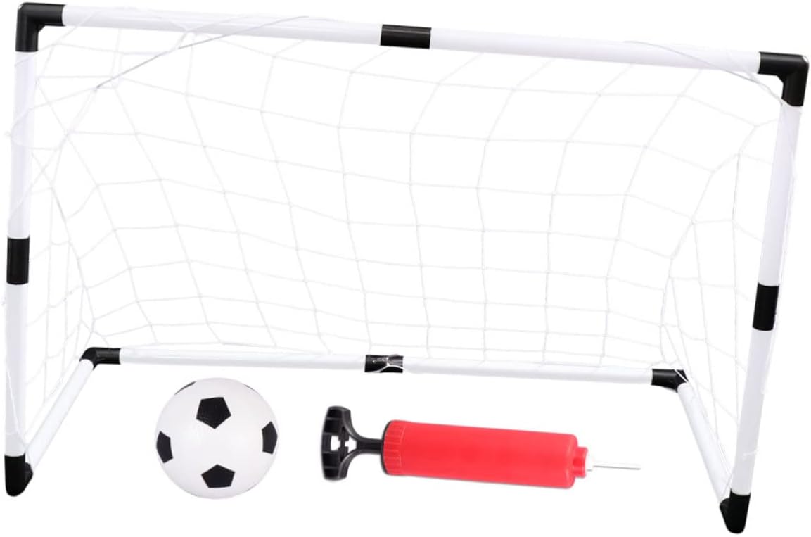 1Pc Soccer Goal Net Lightweight Weather Resistant Football Door for Backyard Garden Sports Outdoor Accessory for Boys