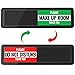 MUKA Sliding Room Sign Do Not Disturb Sign Clean Up Room Sign for Hotel Office,Black Acrylic, 7