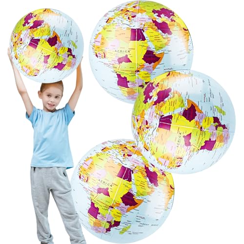 Ballon de plage globe terrestre géant pour animer vos fêtes d'été en plein air