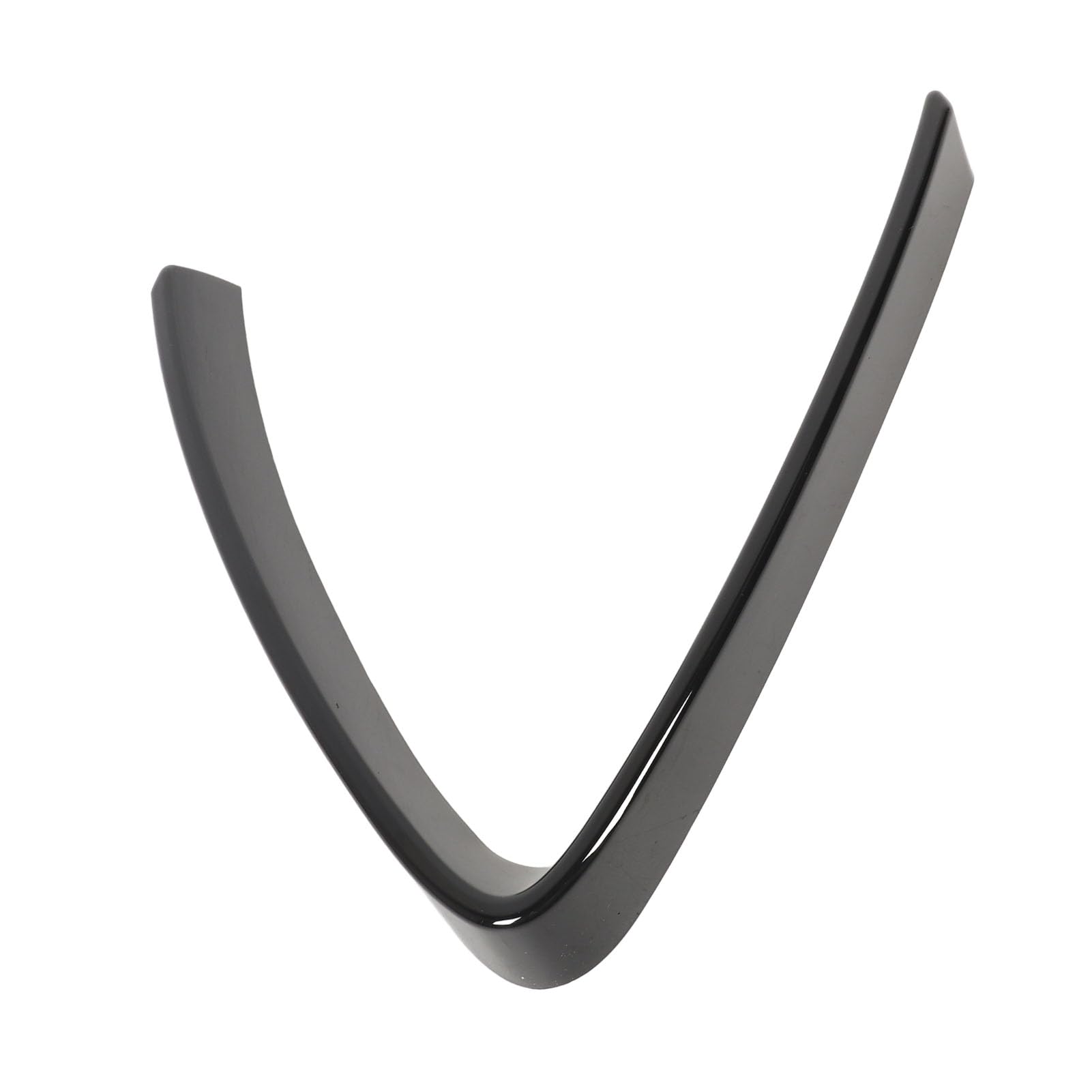 Jiawu V Shape Bumper Grill Trim Bright Black for Stelvio 2017-2023