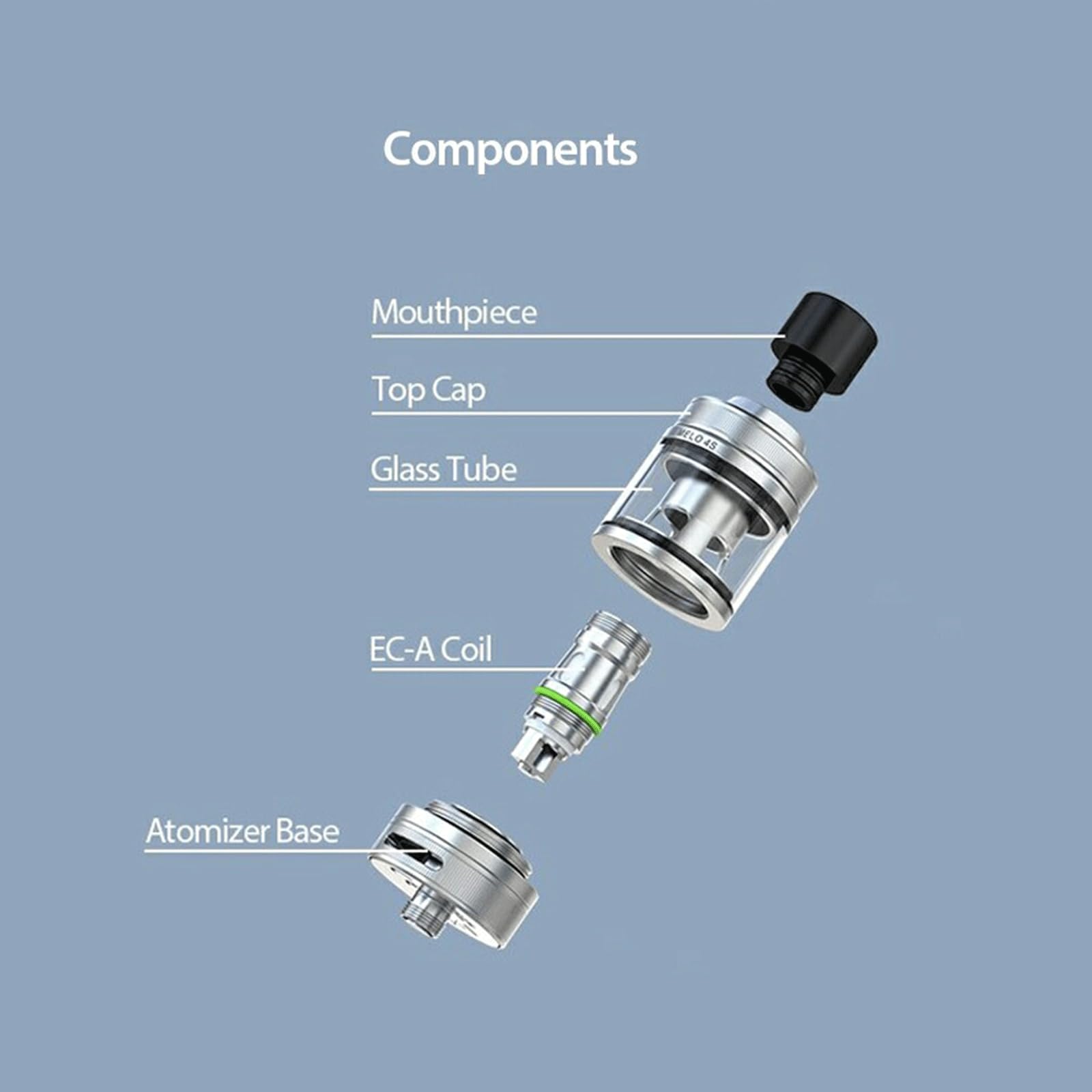 Amazon | Eleaf Melo 4S Tank コイル付 EC-A Coil 0.3Ω 0.5Ω 