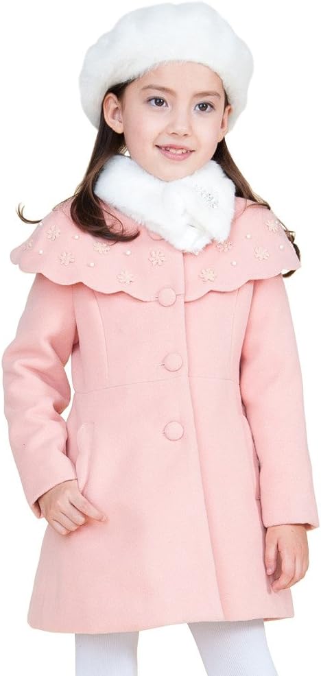 BabaBaobao Girl 4-12 Long Sleeve Thick Nylon Coat,Size 8 Colour Pink