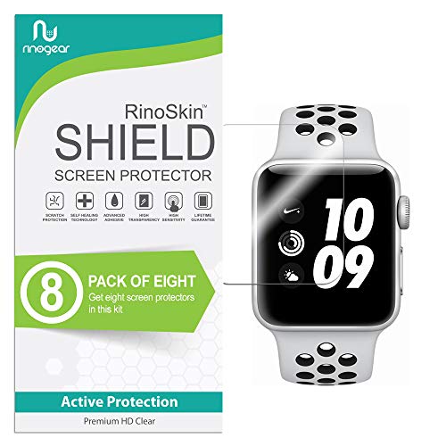 (8-Pack) Apple Watch 38mm Screen Protector (Series 3 2 1) RinoGear Case Friendly iWatch Screen Prote - //coolthings.us