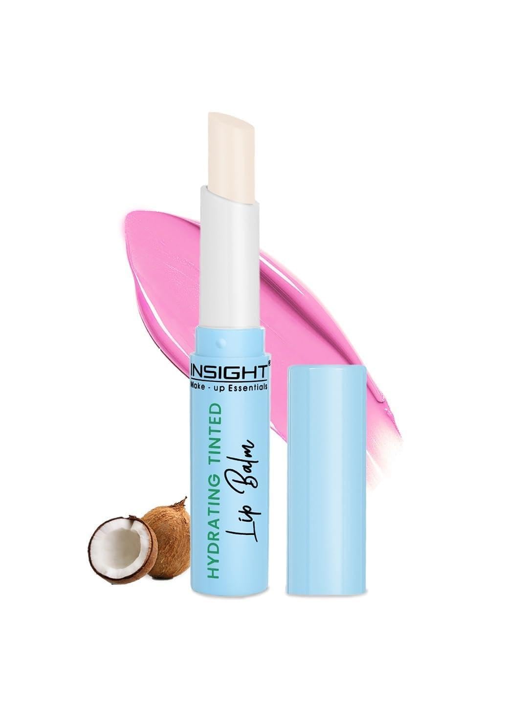 Insight Cosmetics Hydrating Tinted Lip Balm Enriched with Coconut Oil|Nourishes,Hydrates & Plumps Chapped Lips|Moisture Lock All Day|Non Sticky|Non Greasy, 2.5 gm(L07-Coconut)