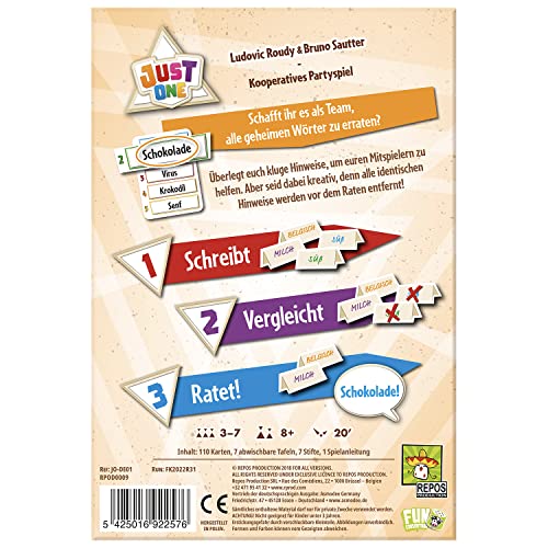 Asmodee | Repos Production | Just One | Grundspiel | Partyspiel | Spiel des Jahres 2019 | 3-7 Spieler | Ab 8+ Jahren… – Bild 4