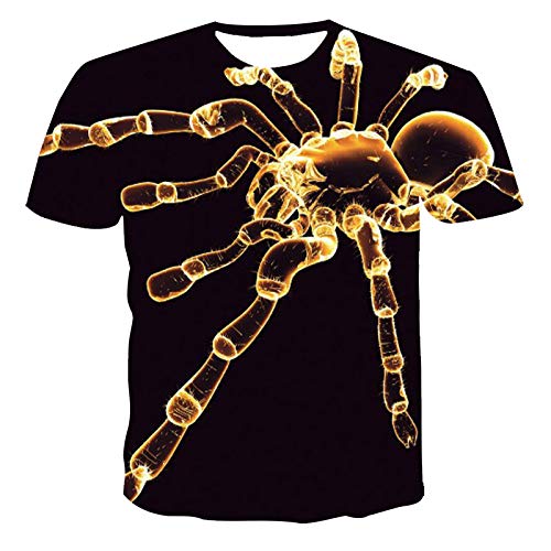 FANGDADAN 3D Printed Tshirt,T-Shirt Unisexe Nouveauté À Col Rond Abstrait Animal Laid Scorpion Araignée Graphique Été Décontracté Mode Chemise Créative pour Hommes Et Femmes Grande Taille T-Shirt