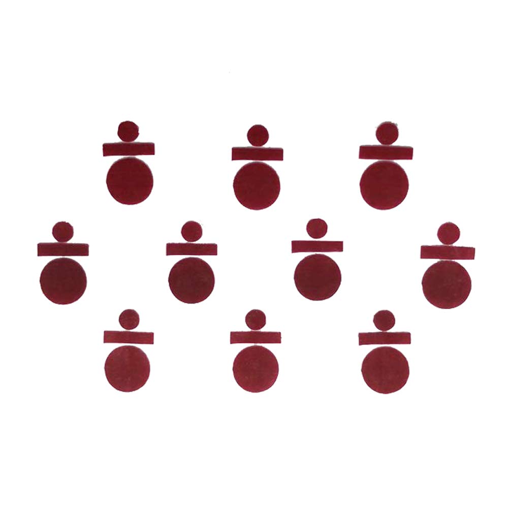 Comet Busters Maroon Handcrafted Bindis For Women (10mm) (BV255)