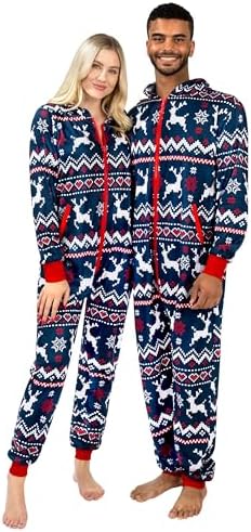 Giggling Getup Groene kerstpyjama voor volwassenen en mannen, losse Giggling Getup Groene kerstpyjama voor volwassenen en mannen, losse