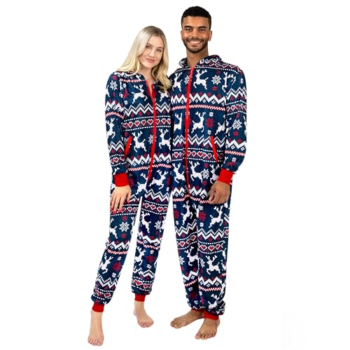 Giggling Getup Matching Pajamas for Couples, Christmas Pajamas for Women and Men, Nordic Reindeer...