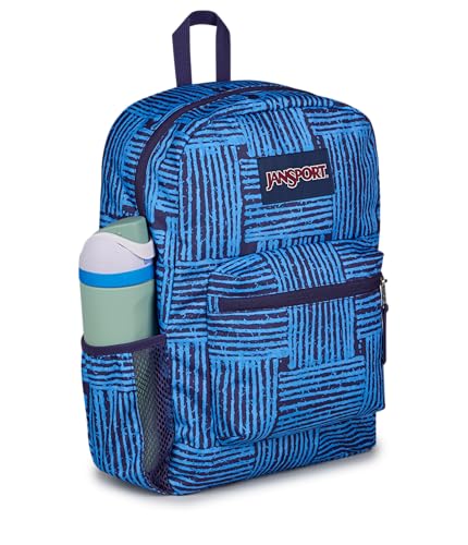 Image of JanSport Cross Town Backpack - Simple Bag for Everyone with 1 Main Compartment, Front Utility Pocket - Premium Class Accessories - Threaded