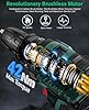 Trapano Avvitatore Batteria Brushless 21V, CEEIGOO Avvitatore a Batteria con 2 Batterie da 2.0Ah, 42N.m di Coppia, 2 Velocità, 18+1 Coppia, 14 Accessori, Luce a LED, Per il fai da te