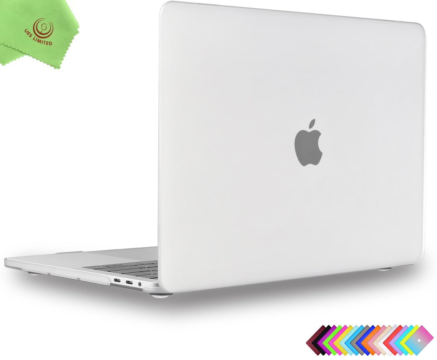 UESWILL Compatible with 2019/2020 MacBook Pro 16 inch Model A2141, with Touch Bar & USB-C, Smooth Matte Hard Shell Case Cover, Frosted Clear