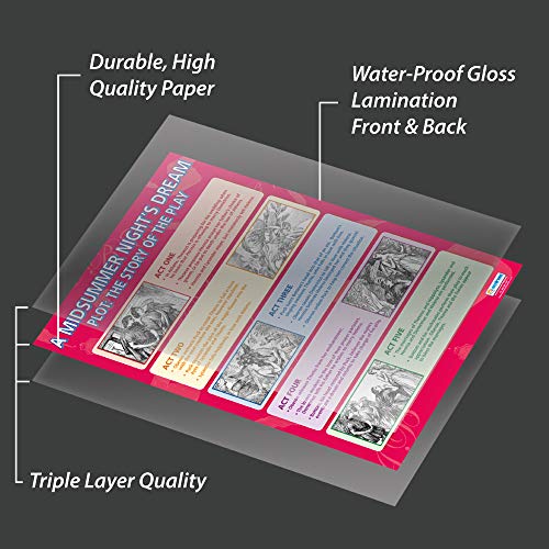Daydream Education A Midsummer Night's Dream Plot: The Story of the Play Poster - Laminated - 33" x 23.5" - English Literacy School and Classroom Posters - Image 4