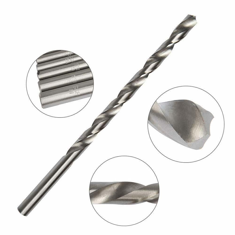 HSS Drill Bits Extra Long 200mm Length Set of 4 for Metal