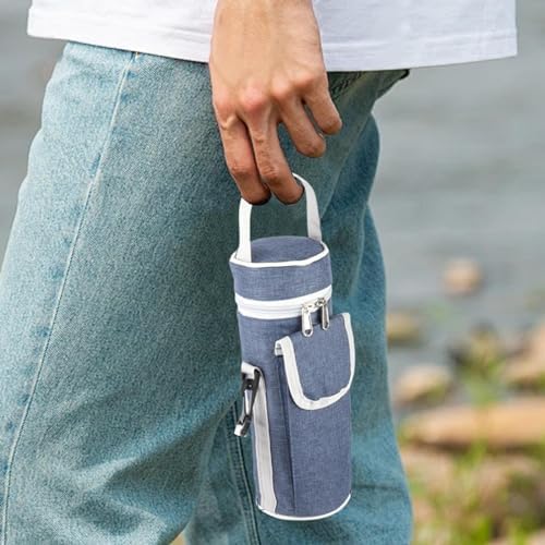 Borsa Termica Portabottiglie AHRLIC Con Tracolla - Impermeabile, Isolata, Per Bicchieri Da 32 E 40 Once, Con Tasca Per Telefono - 3