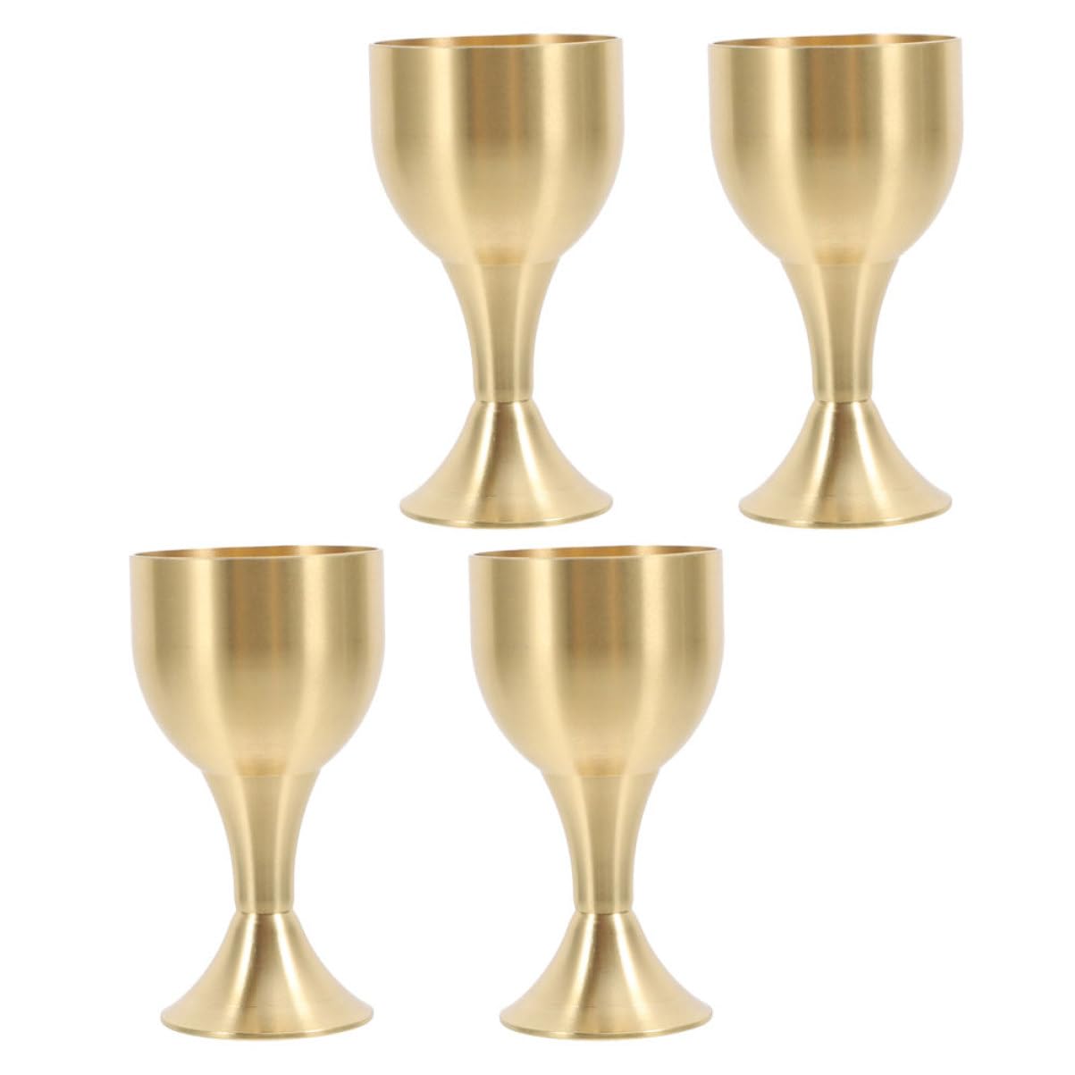SOLUSTRE 4Pcs Medieval Goblet Elegant Chalice for Religious Events Vintage Parties Comfortable High Stem Design Unique Decorative Cup for Home and Gatherings