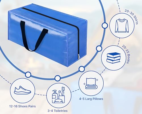 Bolsa de almacenamiento de ropa resistente al desgaste con cremalleras dobles 7