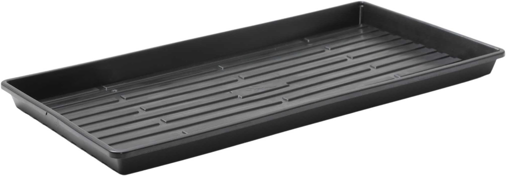 Bootstrap Farmer Microgreen Trays No Holes, 10 Pack, Extra Strength Black Shallow 1020 Tray Grow Microgreens Wheatgrass Fodder Sprouting Plants