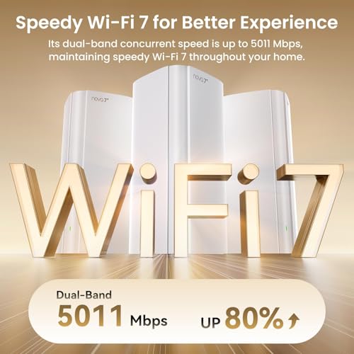 Image of Tenda WiFi 7 Mesh System BE5100 - Dual-Band, 1x2.5G & 2x1G Gigabit Ports, Ethernet Backhaul, EasyMesh, MLO, VPN, Seamless Roaming - ME6 Pro (1-Pack)