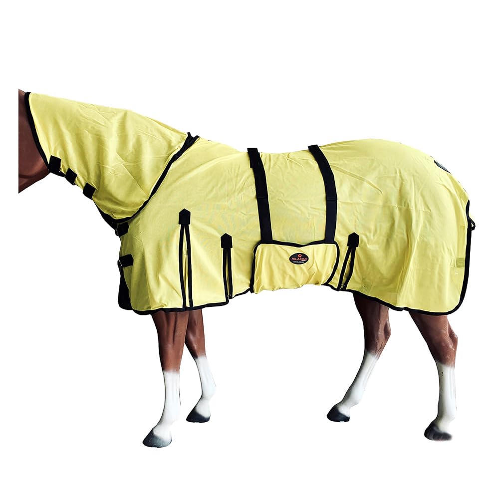 HILASON Horse Fly Sheet - Summer Spring UV Protection Mesh Bug Mosquito FlySheet for Horses | Fly-Sheet