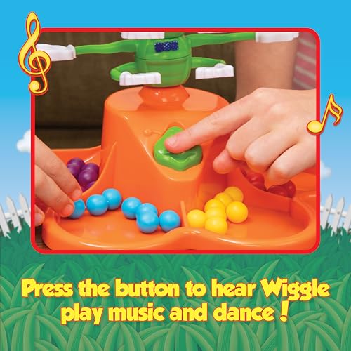 Image of Giggle Wiggle Board Games for Kids, Family Game Night, Hand-Eye Coordination, Preschool Games, The Wiggle Race to Get Your Marbles to The Top Game, Ages 4+, Batteries Not Included