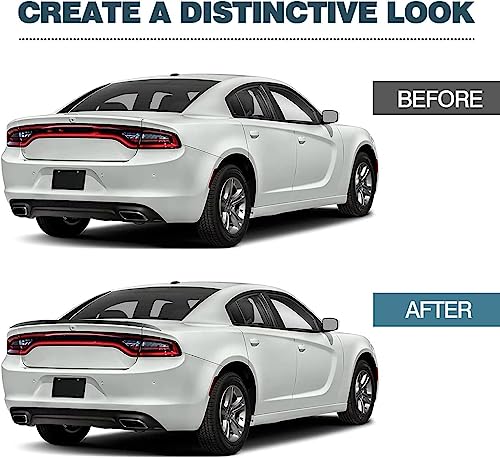 Auraroad Rear Spoiler Compatible with Charger 2011-2022 RT SXT SRT,Hellcat Style Rear Trunk Ducktail Lip Wing (Matte Black)