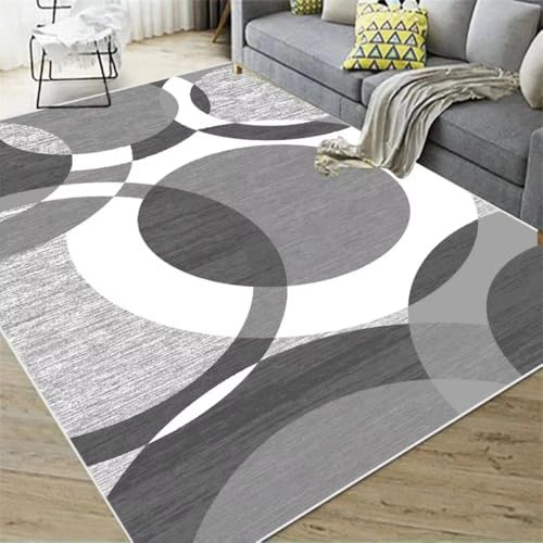 Tapis de sol géométrique moderne lavable résistant aux taches - 2