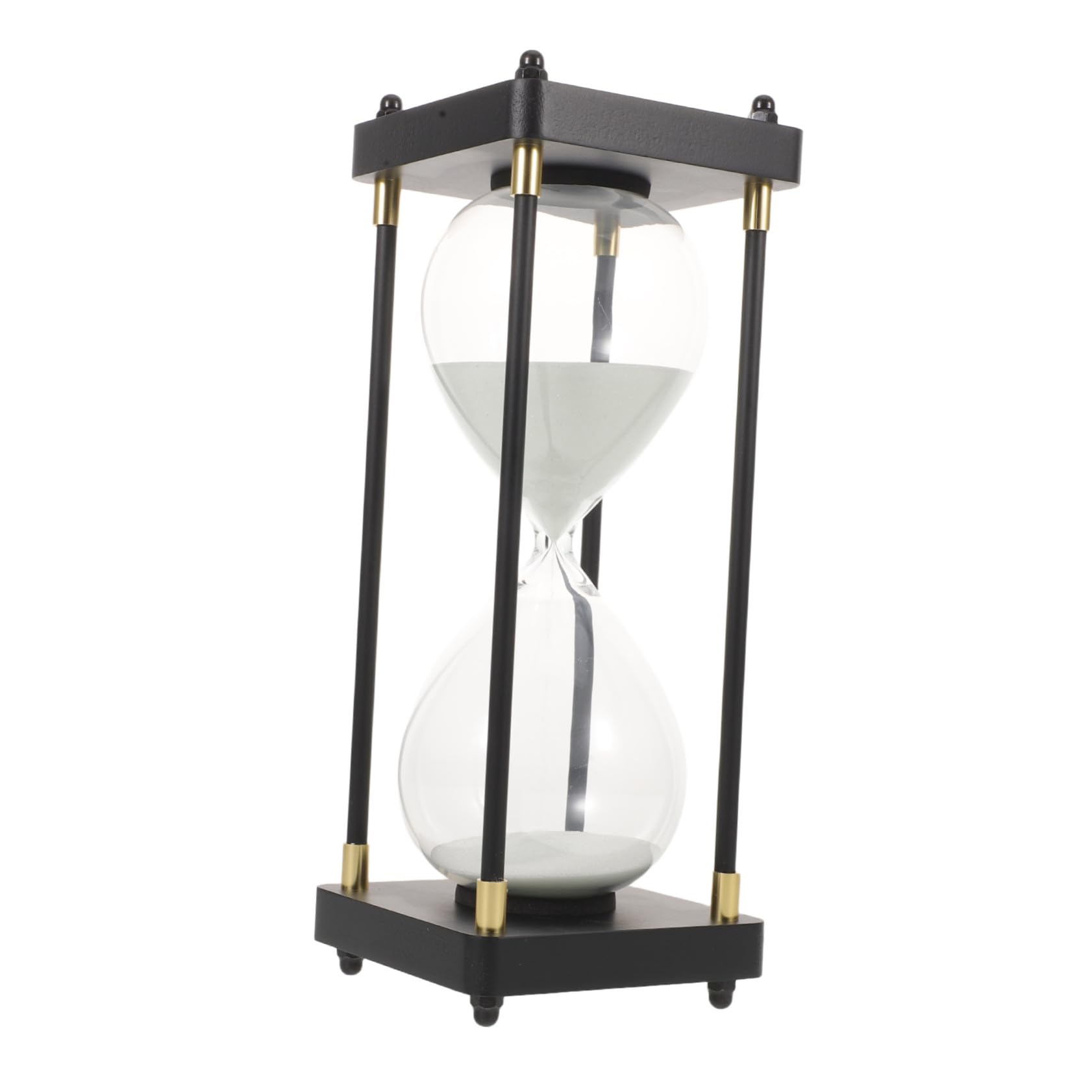 Décoration spirituelle sablier moderne en verre raffiné pour intérieur esthétique
